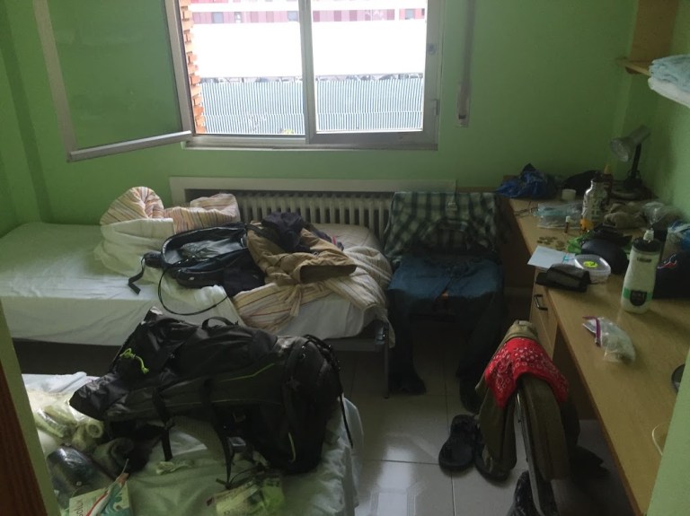 Day 8 Logrono Dorm Room