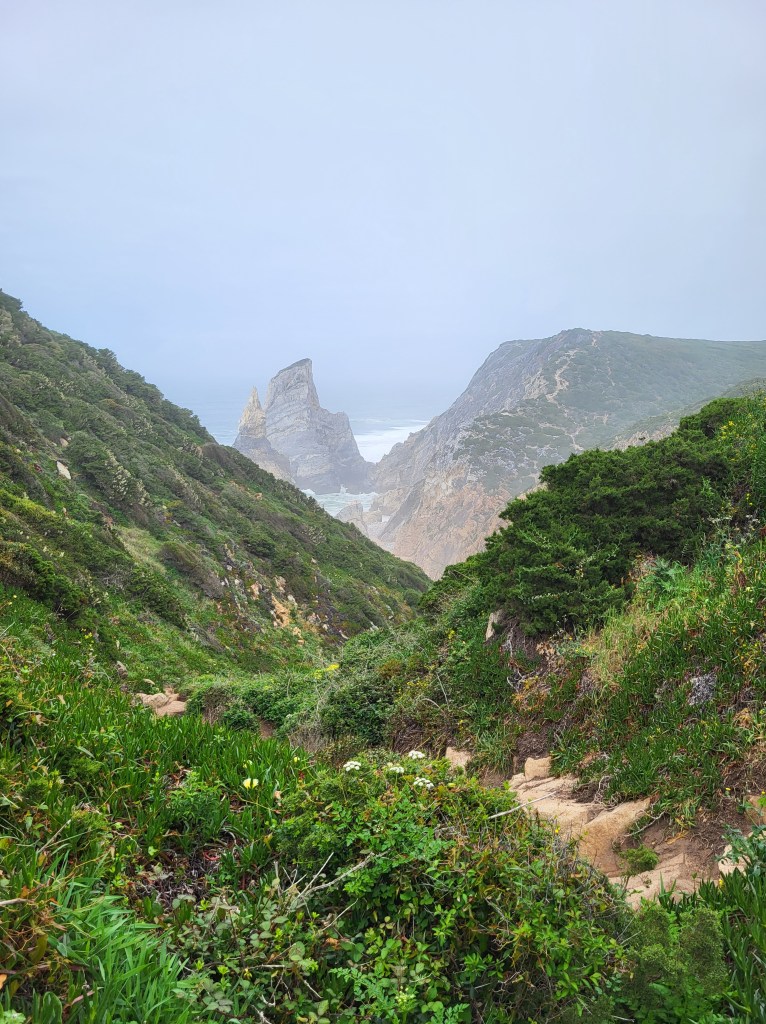 Canyon near Cabo da Roca in western Portugal.