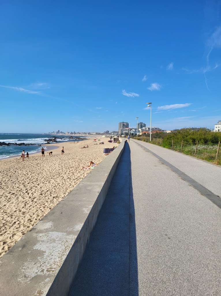 Praia da Ladeira Norte in Vila do Conde, Portugal.