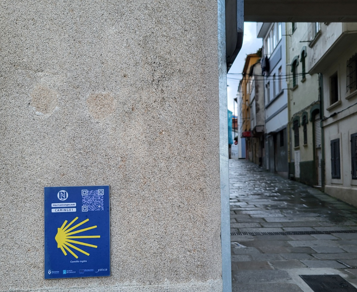 A Camino de Santiago Shell marker..