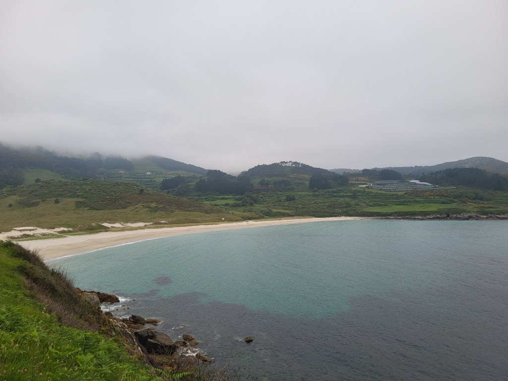 Galician beach on the Atlantic Ocean.