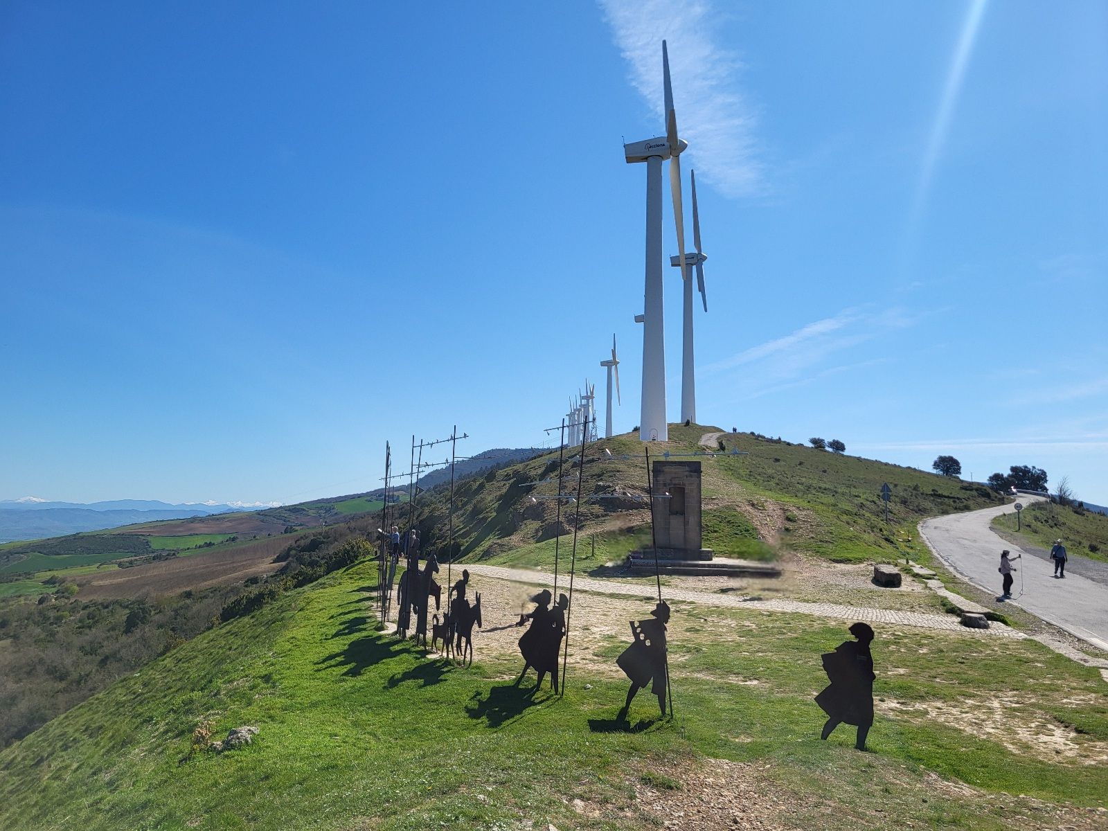 Alto de Perdon on the Camino de Santiago.
