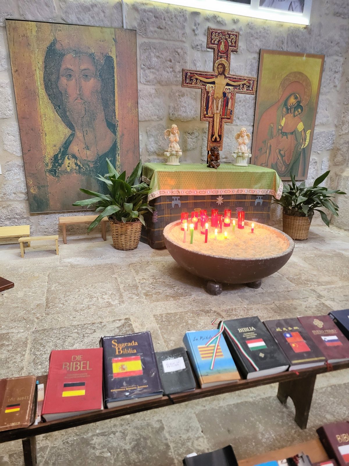 Altar at a church in Spain
